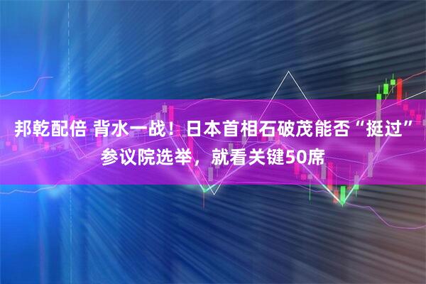 邦乾配倍 背水一战！日本首相石破茂能否“挺过”参议院选举，就看关键50席